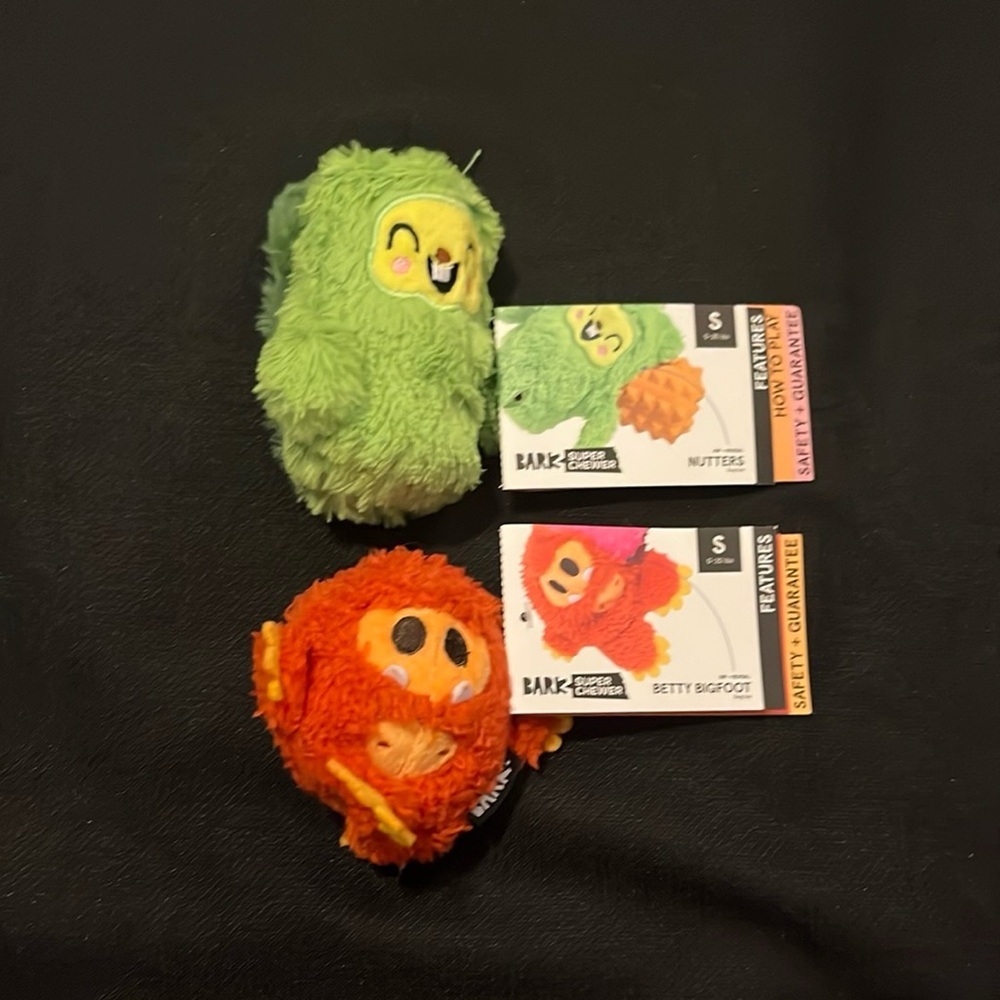 2 NEW Bark Super chewer toys for small dogs